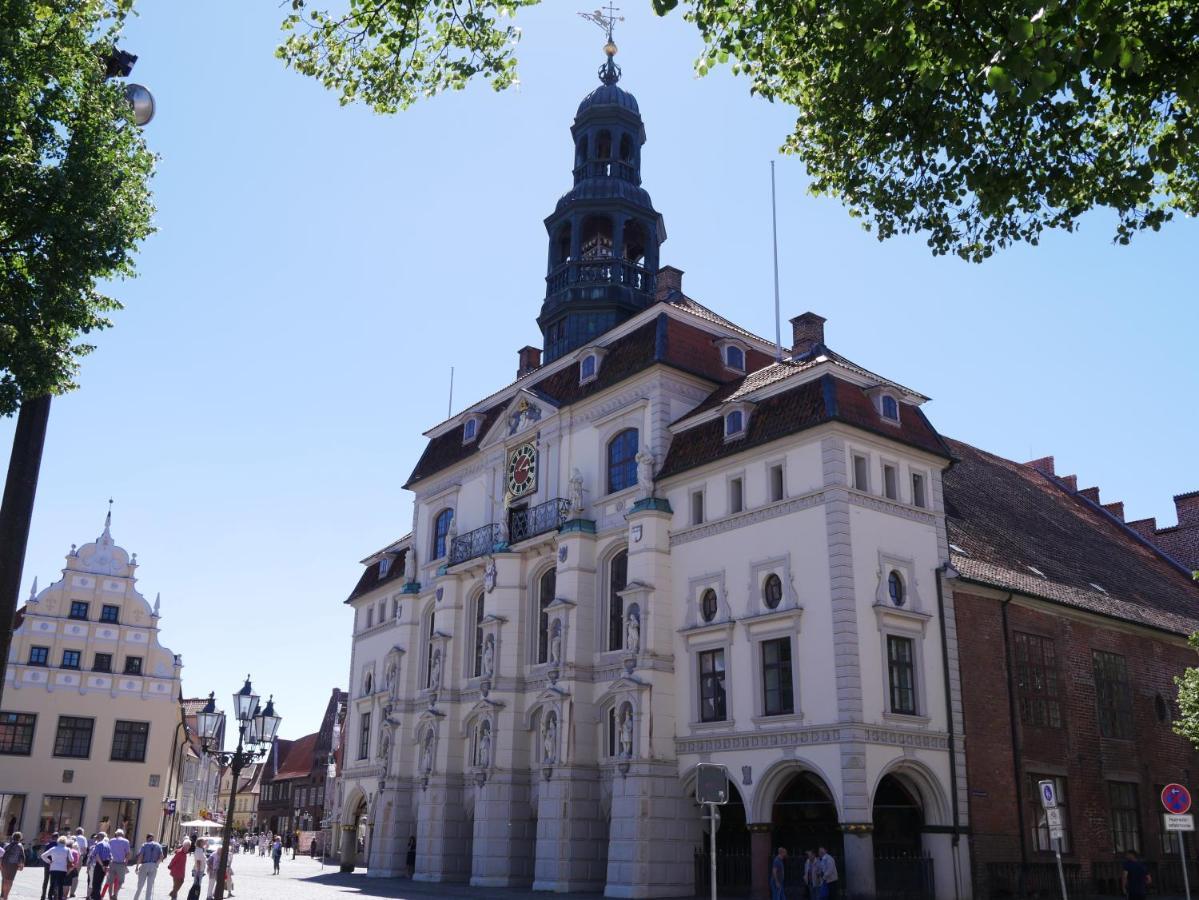 Zentrales Altstadt - Apartment In Lueneburg Mit Terrasse & Parkplatz Dış mekan fotoğraf